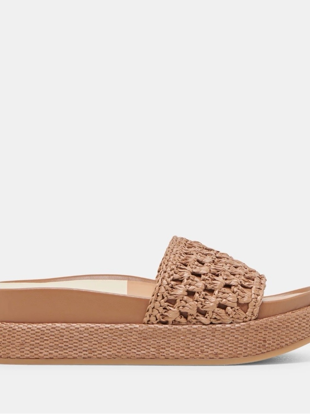 Dolce Vita Woven Slide Sandal in Tan